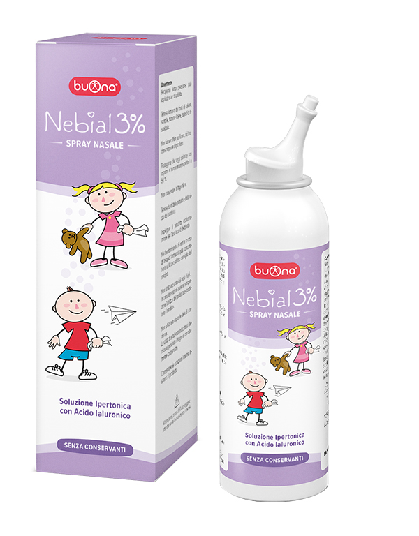 NEBIAL SOLUZIONE SALINA IPERTONICA DI SODIO CLORURO AL 3% CON ACIDO IALURONICO SPRAY NASALE 100 ML - Magnumfarma.it