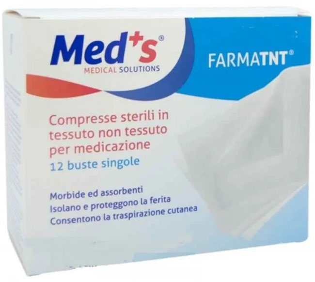 GARZA COMPRESSA MEDS TESSUTO NON TESSUTO PEEL OPEN 10X10CM 12 PEZZI - Magnumfarma.it