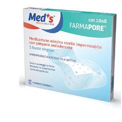 MEDICAZIONE MEDS PORE ADESIVA IMPERMEABILE 10X8CM 5 PEZZI - Magnumfarma.it