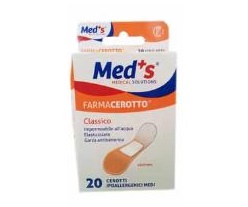 CEROTTO MEDS POLIURETANO IPOALLERGENICO CLASSICO MEDIO 20 PEZZI - Magnumfarma.it