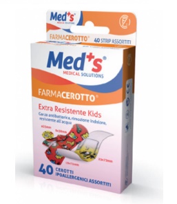 CEROTTO MEDS STRIP KIDS IPOALLERGENICO ASSORTITI 40 PEZZI - Magnumfarma.it