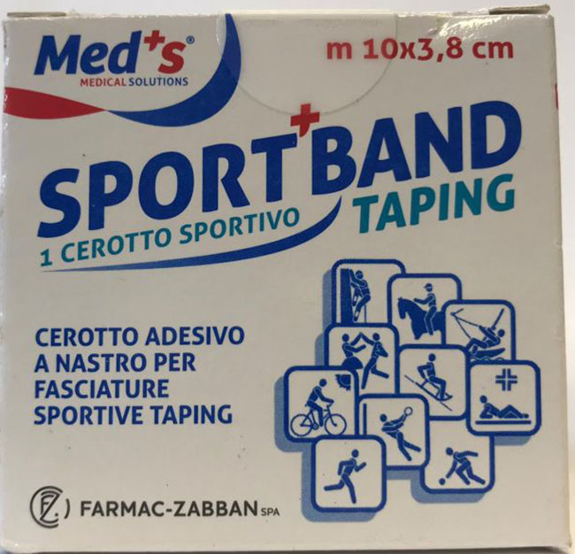 CEROTTO MEDS TELA BIANCA SPORTIVO 1000X3,8 CM - Magnumfarma.it