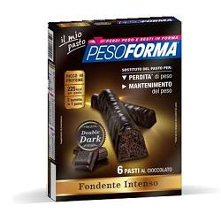 PESOFORMA BARRETTA DOUBLE DARK 6 PASTI 12 X 31 G - Magnumfarma.it