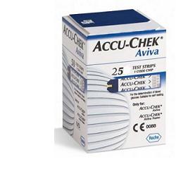 STRISCE MISURAZIONE GLICEMIA ACCU-CHEK AVIVA BRK RETAIL 25 PEZZI - Magnumfarma.it