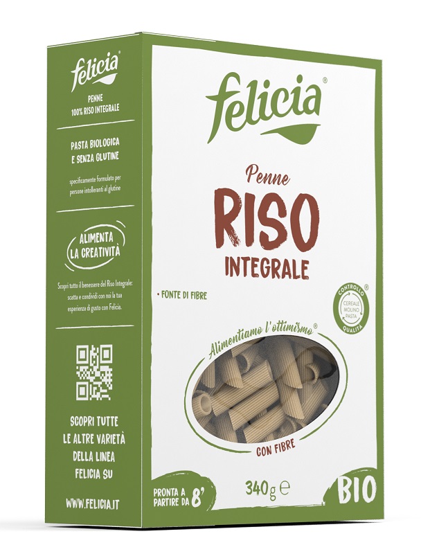 FELICIA BIO RISO INTEGRALE PENNE 340 G - Magnumfarma.it