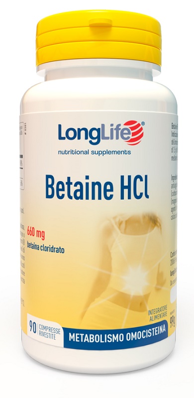 LONGLIFE BETAINE HCL 90 COMPRESSE RIVESTITE - Magnumfarma.it