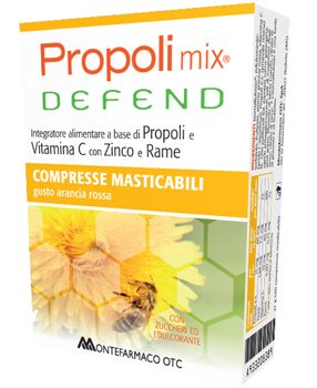 PROPOLI MIX DEFEND 30 COMPRESSE MASTICABILI GUSTO ARANCIA - Magnumfarma.it