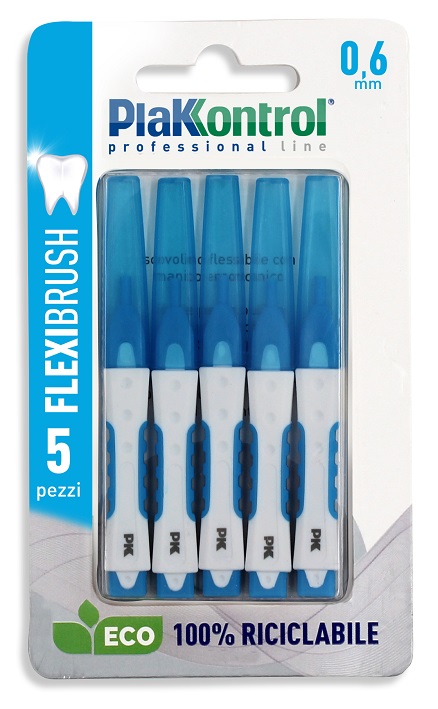PLAKKONTROL SCOVOLINO INTERDENTALE FLEXI BRUSH06 BLISTER 5 PEZZI - Magnumfarma.it