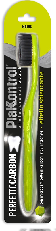 PLAKKONTROL PERFETTO CARBON SPAZZOLINO MANUALE BLISTER 1 PEZZO - Magnumfarma.it