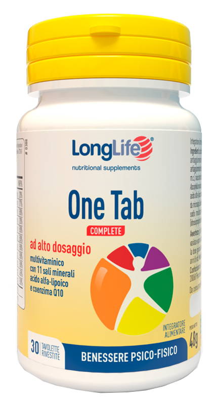 LONGLIFE ONE TAB COMPLETE 30 TAVOLETTE RIVESTITE - Magnumfarma.it