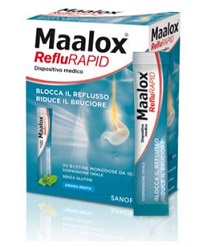MAALOX REFLURAPID SOSPENSIONE ORALE 20 BUSTINE MONODOSE DA 10 ML - Magnumfarma.it