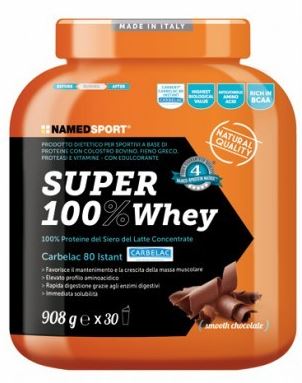 SUPER100% WHEY SMOOTH CHOCOLATE 908 G - Magnumfarma.it