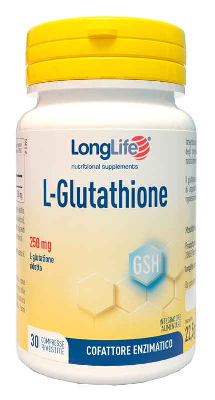 LONGLIFE L-GLUTATHIONE 250 MG 30 COMPRESSE - Magnumfarma.it