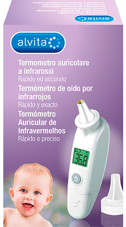 ALVITA TERMOMETRO AURICOLARE A INFRAROSSI - Magnumfarma.it