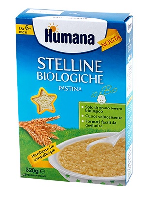 HUMANA STELLINE PASTINA BIOLOGICA 320 G - Magnumfarma.it