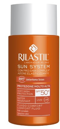 RILASTIL SUN SYSTEM PHOTO PROTECTION THERAPY SPF50+ COMFORT FLUIDO 50 ML - Magnumfarma.it