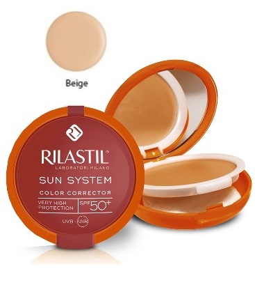 RILASTIL SUN SYSTEM PHOTO PROTECTION THERAPY SPF50+ COMPATTO BEIGE 10 ML - Magnumfarma.it