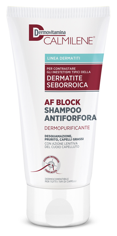 DERMOVITAMINA CALMILENE AF BLOCK SHAMPOO ANTIFORFORA DERMOPURIFICANTE DERMATITE SEBORROICA 200 ML - Magnumfarma.it