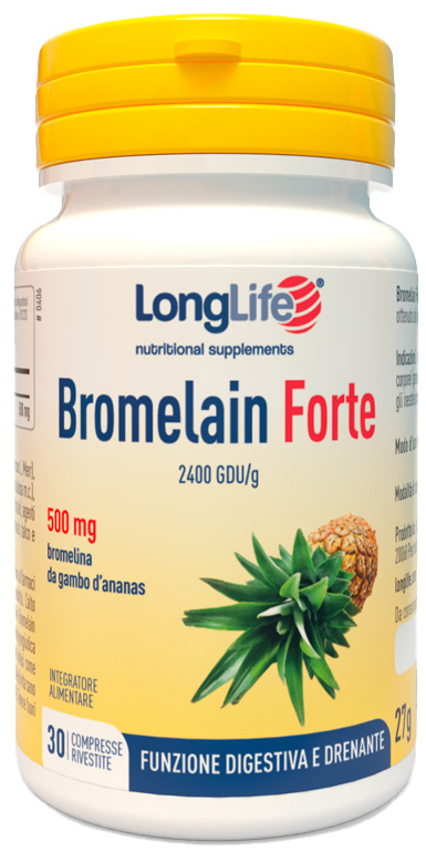 LONGLIFE BROMELAIN FORTE 30 COMPRESSE - Magnumfarma.it