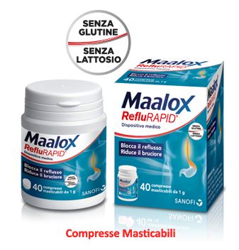 MAALOX REFLURAPID 40 COMPRESSE MASTICABILI - Magnumfarma.it