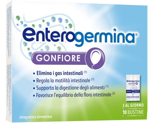 ENTEROGERMINA GONFIORE 10 BUSTINE BIPARTITE - Magnumfarma.it
