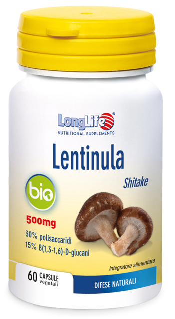 LONGLIFE LENTINULA BIO 60 CAPSULE VEGETALI DA 595 MG - Magnumfarma.it