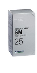 TEST STRIPS PER MISURAZIONE GLICEMIA GLUCOCARD SM 25 PEZZI - Magnumfarma.it