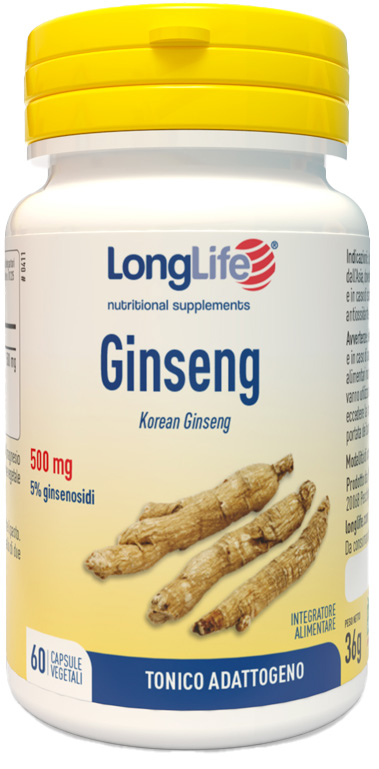 LONGLIFE GINSENG 5% 60 CAPSULE VEGETALI - Magnumfarma.it