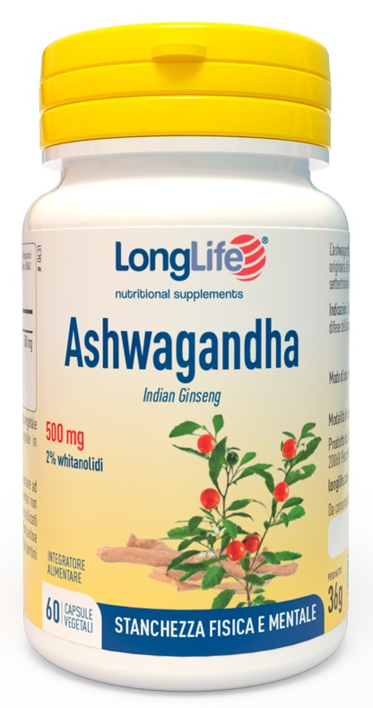 LONGLIFE ASHWAGANDHA 60 CAPSULE 500 MG - Magnumfarma.it