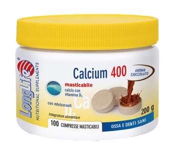 LONGLIFE CALCIUM 400 CACAO 100 COMPRESSE - Magnumfarma.it