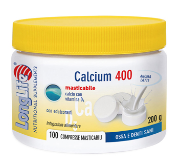 LONGLIFE CALCIUM 400 LATTE 100 COMPRESSE - Magnumfarma.it