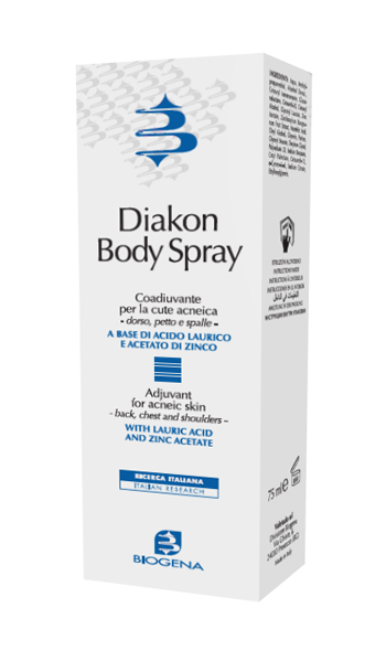 DIAKON BODY SPRAY COADIUVANTE CUTE ACNEICA DORSO PETTO E SPALLE 75 ML - Magnumfarma.it