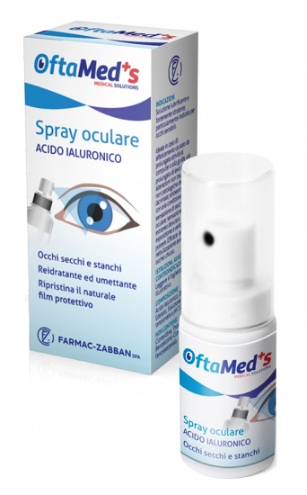 OFTAMED'S SPRAY CULARE OCCHI SECCHI E STANCHI ACIDO IALURONICO 10 ML - Magnumfarma.it