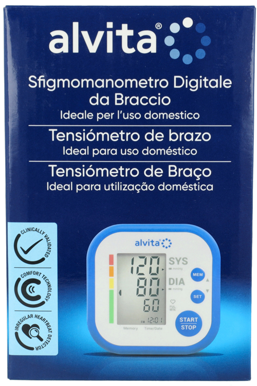 SFIGMOMANOMETRO DIGITALE DA BRACCIO ALVITA - Magnumfarma.it