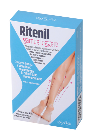 RITENIL GAMBE LEGGERE 40 COMPRESSE - Magnumfarma.it