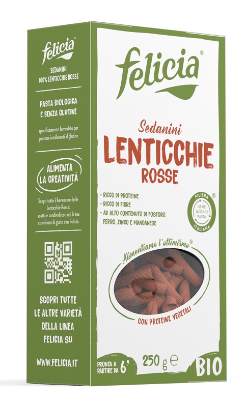 FELICIA BIO SEDANINI LENTICCHIE ROSSE 250 G - Magnumfarma.it