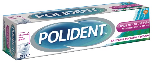 ADESIVO PROTESI DENTALI POLIDENT LUNGA TENUTA 70 G - Magnumfarma.it