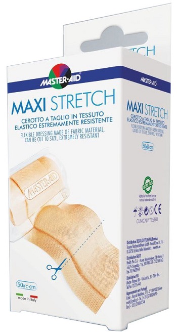 MASTER-AID STRETCH CEROTTO A TAGLIO IN TESSUTO ELASTICO RESISTENTE 50 X 6 CM - Magnumfarma.it