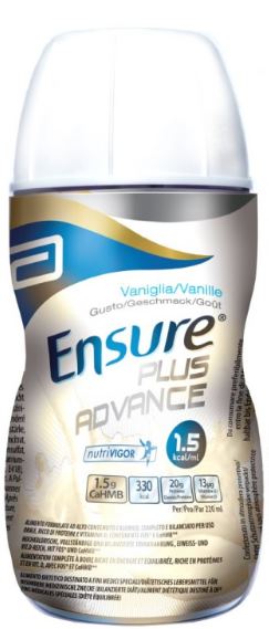 ENSURE PLUS ADVANCE VANIGLIA 4 BOTTIGLIE DA 220 ML - Magnumfarma.it