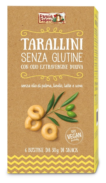PUGLIA SAPORI TARALLINI CLASSICI CON OLIO EXTRAVERGINE DI OLIVA 6 PEZZI 30 G - Magnumfarma.it