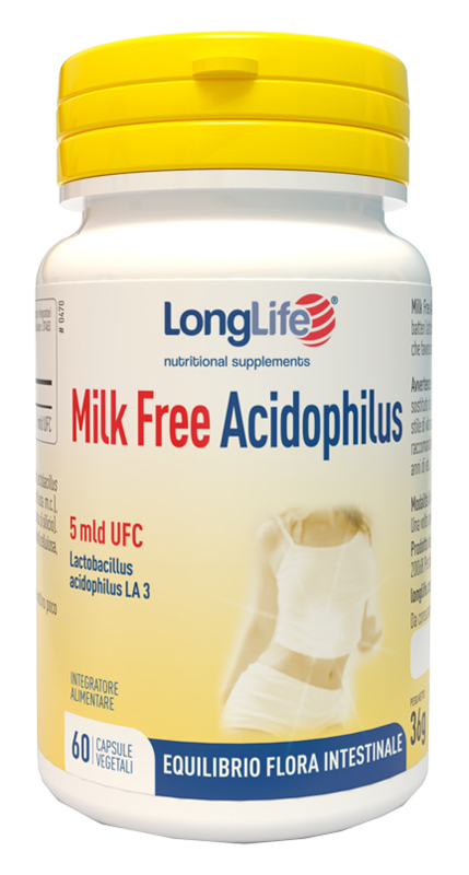 LONGLIFE MILK FREE ACIDOPHILUS 60 CAPSULE VEGETALI - Magnumfarma.it