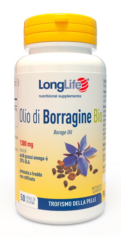 LONGLIFE OLIO BORRAGINE BIO 50 PERLE IN GELATINA - Magnumfarma.it