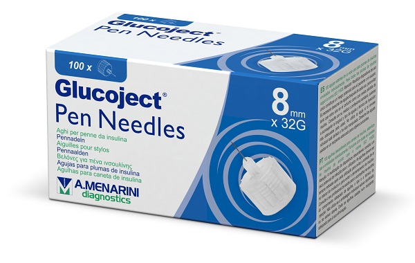 AGO PER PENNA DA INSULINA GLUCOJECT 8 MM GAUGE 32 100 PEZZI - Magnumfarma.it