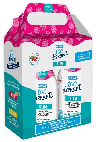 NOVA100 DRENANTE SLIM CON BACCHE DI GOJI 300 + 300 ML - Magnumfarma.it