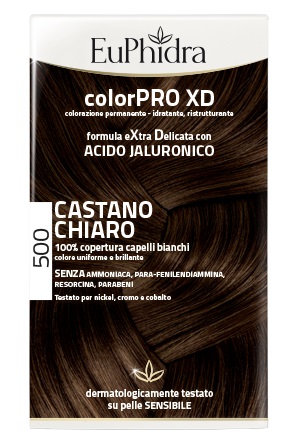 EUPHIDRA COLORPRO XD 500 CAST CHIARO GEL COLORANTE CAPELLI IN FLACONE + ATTIVANTE + BALSAMO + GUANTI - Magnumfarma.it
