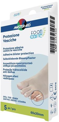 IDROCOLLOIDE MASTER-AID FOOTCARE VESCICHE DITA 60X20 MM 5 PEZZI A2 - Magnumfarma.it
