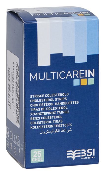 STRISCE MISURAZIONE GLICEMIA MULTICARE IN GLUCOSIO ELETTRODO 50 PEZZI - Magnumfarma.it