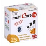 TEST TRIGLICERIDI MULTICARE IN STRISCE CON ASPRIAZIONE CAPILLARE 25 PEZZI - Magnumfarma.it
