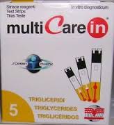 TEST TRIGLICERIDI MULTICARE IN STRISCE CON ASPIRAZIONE CAPIILLARE 5 PEZZI - Magnumfarma.it