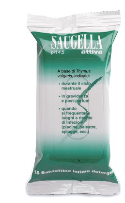SAUGELLA ATTIVA SALVIETTINE 15 BUSTINE - Magnumfarma.it
